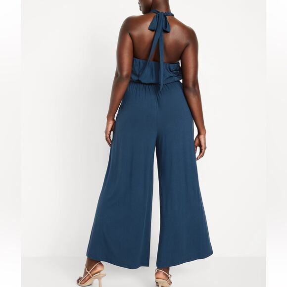 Old Navy tidewater Waist-Defined Halter Jumpsuit - Picture 7 of 13